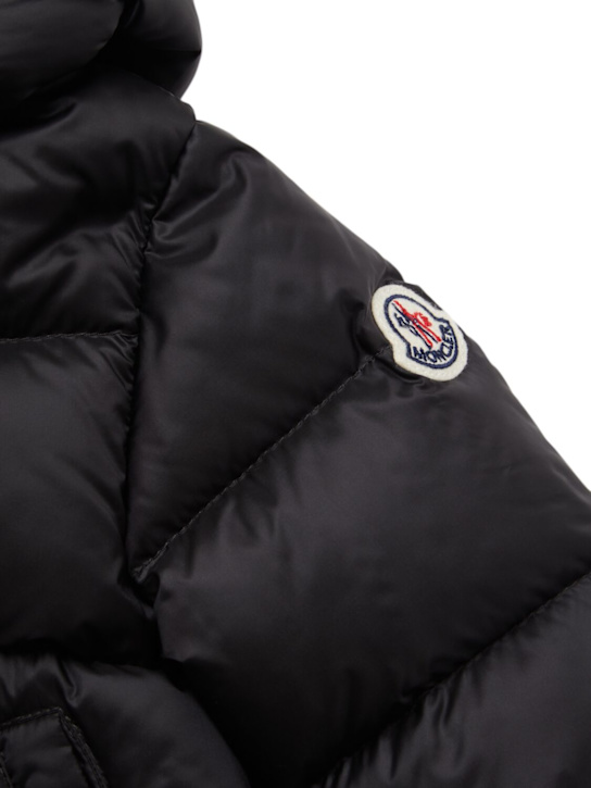 Moncler: New Macaire nylon down jacket - Black - kids-boys_1 | Luisa Via Roma