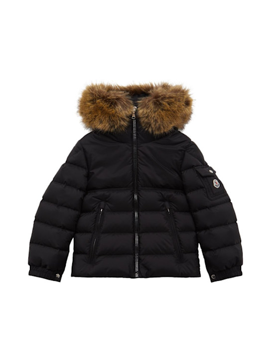 Moncler: New Byronf nylon down jacket - ブラック - kids-boys_0 | Luisa Via Roma