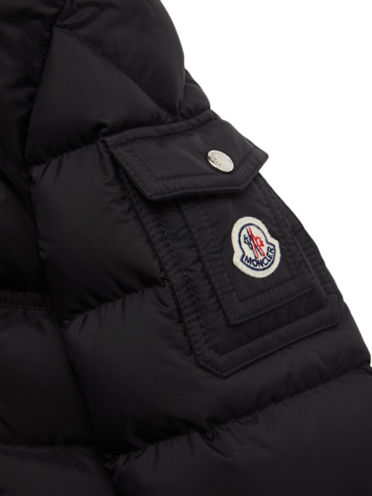 Moncler: New Byronf nylon down jacket - ブラック - kids-boys_1 | Luisa Via Roma