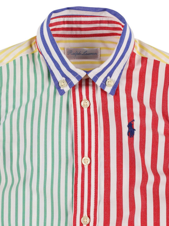 Polo Ralph Lauren: Camicia e pantaloni in cotone stampato - kids-boys_1 | Luisa Via Roma