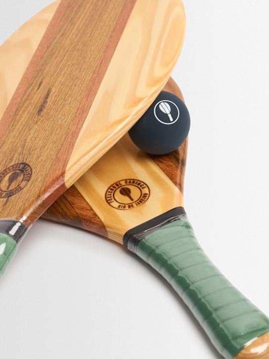 Frescobol Carioca: Trancoso 우든 비치 라켓 세트 - 그린 - men_1 | Luisa Via Roma