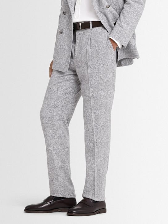 Brunello Cucinelli: Shiny leather loafers - Dark Chili - men_1 | Luisa Via Roma