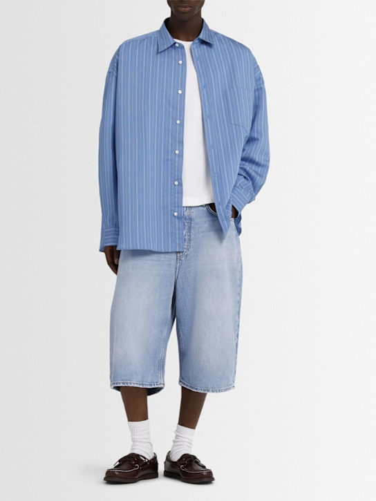 Acne Studios: Judda light blue vintage shorts - Light Blue - men_1 | Luisa Via Roma