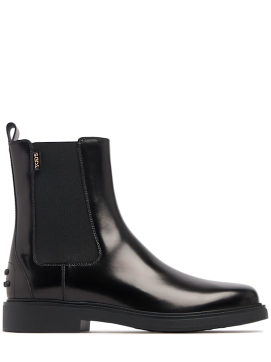 Tod's: 20mm Brushed leather ankle boots - women_0 | Luisa Via Roma