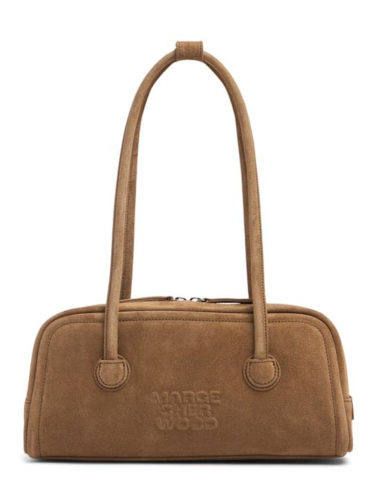 MARGESHERWOOD: Soft Boston EW nubuk shoulder bag - women_0 | Luisa Via Roma