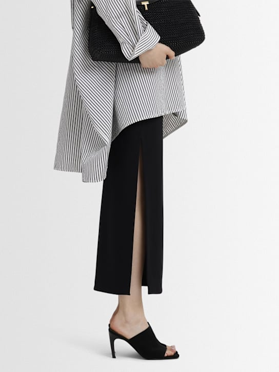 Toteme: 85mm Leather mules - Black - women_1 | Luisa Via Roma