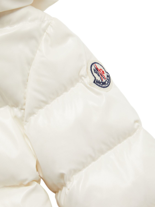 Moncler: Dufar nylon down jacket - kids-girls_1 | Luisa Via Roma