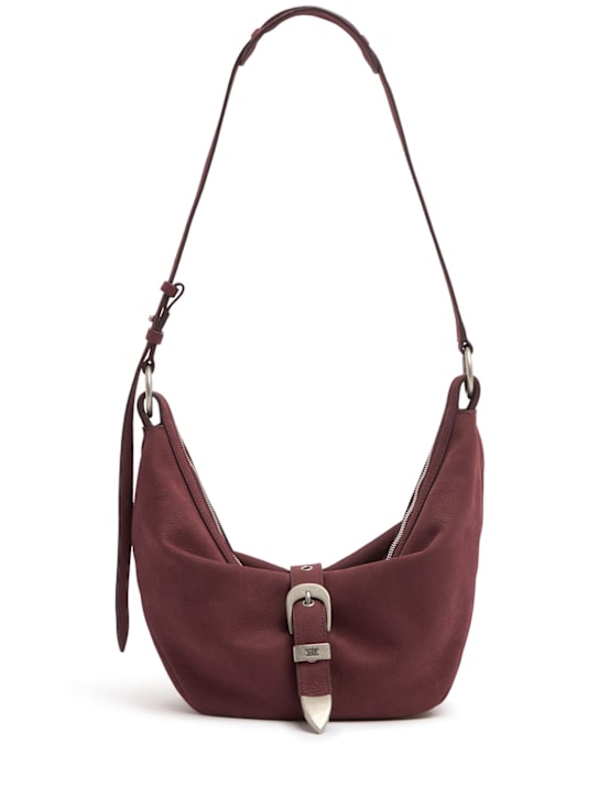 MARGESHERWOOD: Medium Belted nubuck shoulder bag - women_0 | Luisa Via Roma