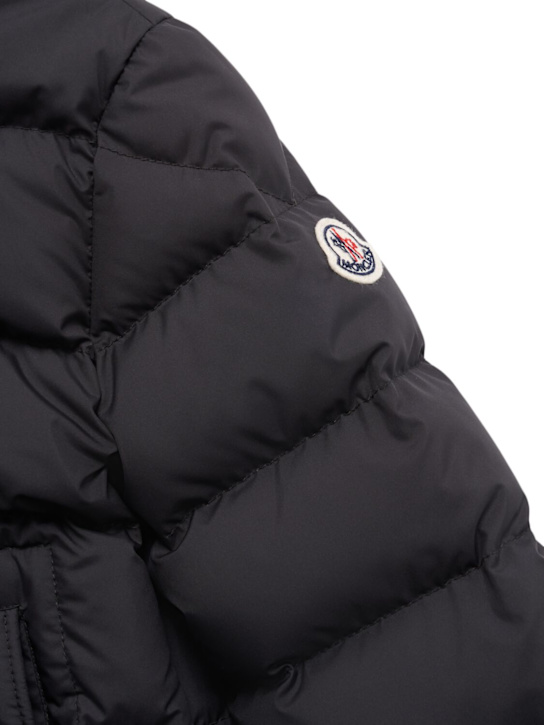 Moncler: Grecois tech down jacket - ブラック - kids-boys_1 | Luisa Via Roma