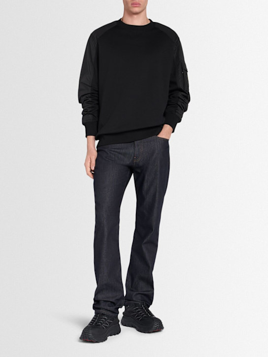 Moncler: Cotton blend sweatshirt - men_1 | Luisa Via Roma