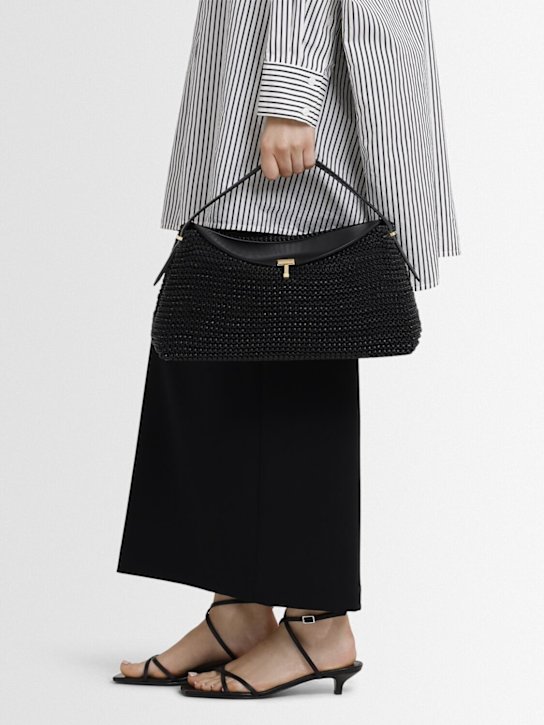 Toteme: T-Lock woven leather top handle bag - women_1 | Luisa Via Roma