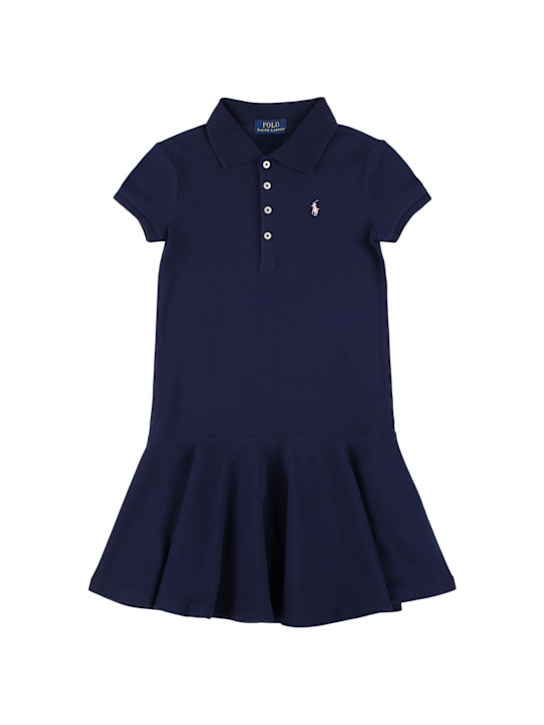 Polo Ralph Lauren: コットンブレンドピケポロワンピース - kids-girls_0 | Luisa Via Roma