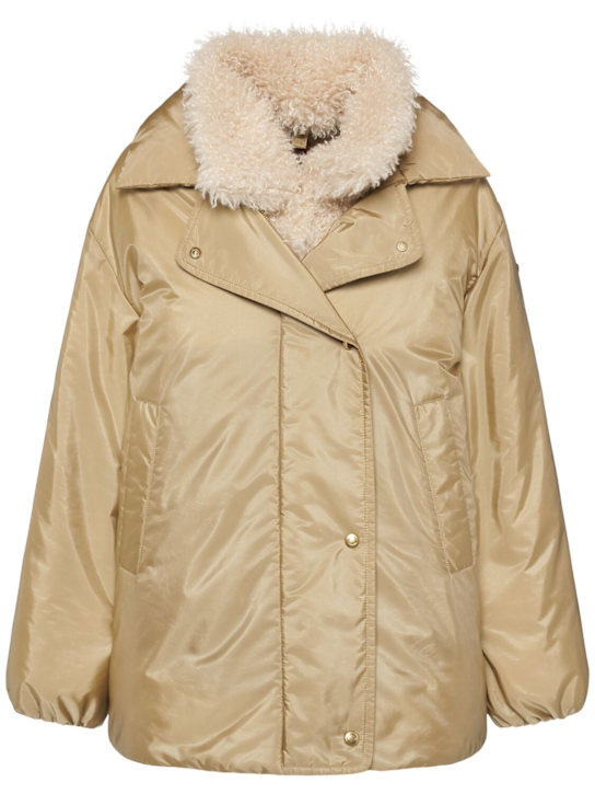Moncler: Voue 3-in-1 nylon down jacket - women_0 | Luisa Via Roma