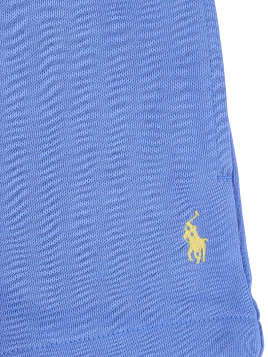 Polo Ralph Lauren: Shorts in felpa con ricamo logo - kids-boys_1 | Luisa Via Roma