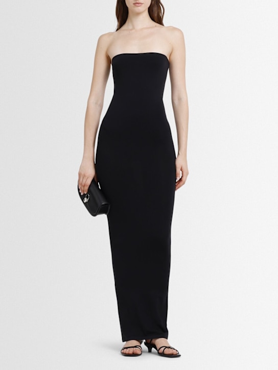 Wolford: Fatal strapless tube midi dress - Black - women_1 | Luisa Via Roma