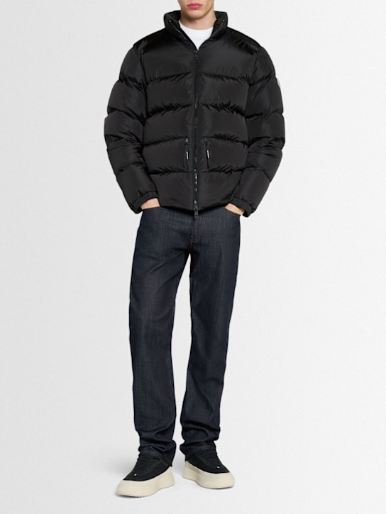 Moncler: Tuileries nylon down jacket - Black - men_1 | Luisa Via Roma