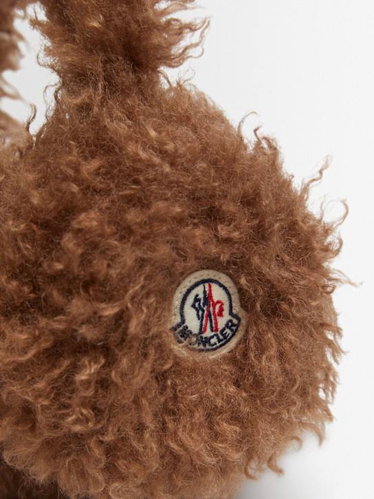 Moncler: Padded tech teddy ear muffs - women_1 | Luisa Via Roma