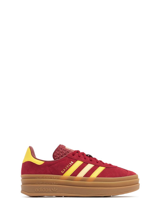 adidas Originals: Sneakers Gazelle Bold con cordones - Rojo/Amarillo - kids-girls_0 | Luisa Via Roma