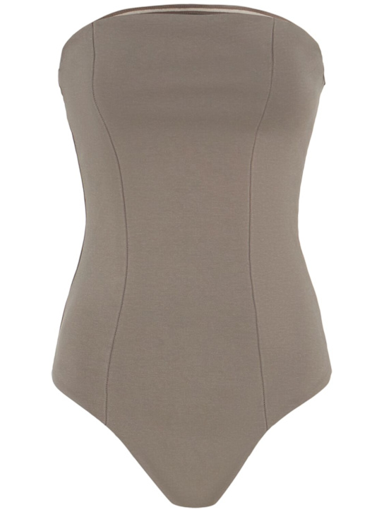 Entire Studios: 피펫 스트랩리스 바디슈트 - 그레이 - women_0 | Luisa Via Roma