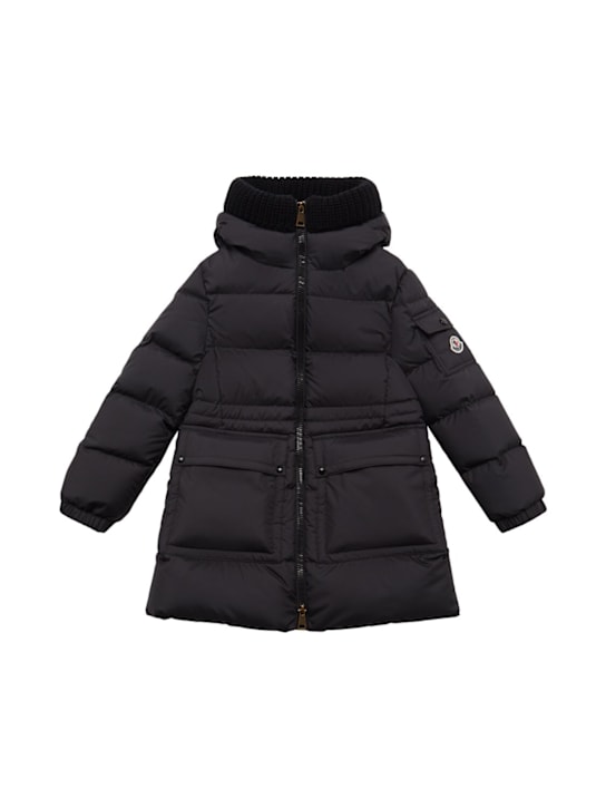 Moncler: Piumino Irma in techno - Nero - kids-girls_0 | Luisa Via Roma