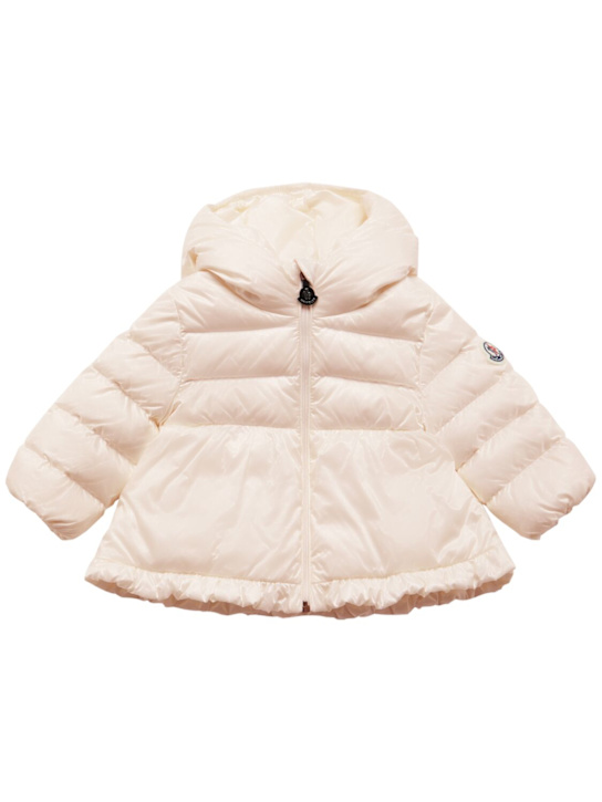 Moncler: Piumino Odile in nylon - Rosa Chiaro - kids-girls_0 | Luisa Via Roma
