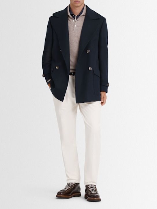 Brunello Cucinelli Double breast wool caban coat - Image 2