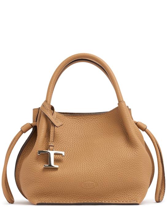 Tod's: Small Buz leather top handle bag - women_0 | Luisa Via Roma