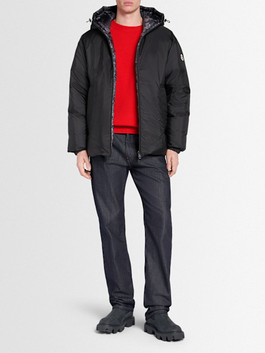 Moncler: Aubepine reversible nylon down jacket - men_1 | Luisa Via Roma