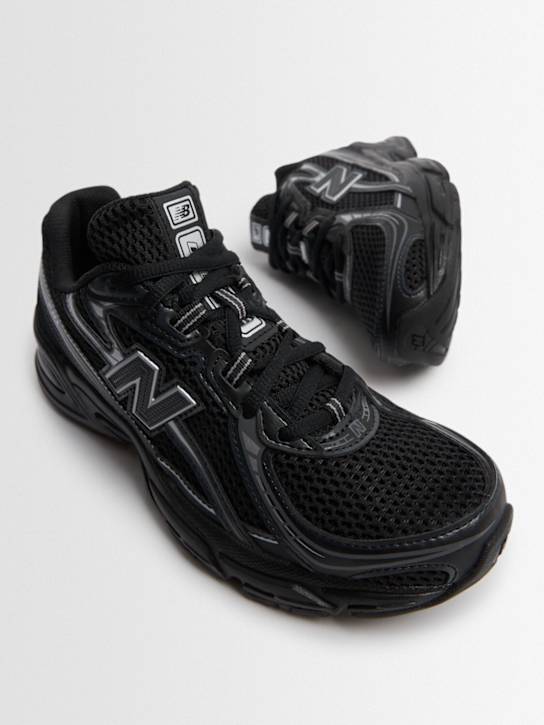 New Balance: 740 synthetic lace-up sneakers - Black - kids-boys_1 | Luisa Via Roma