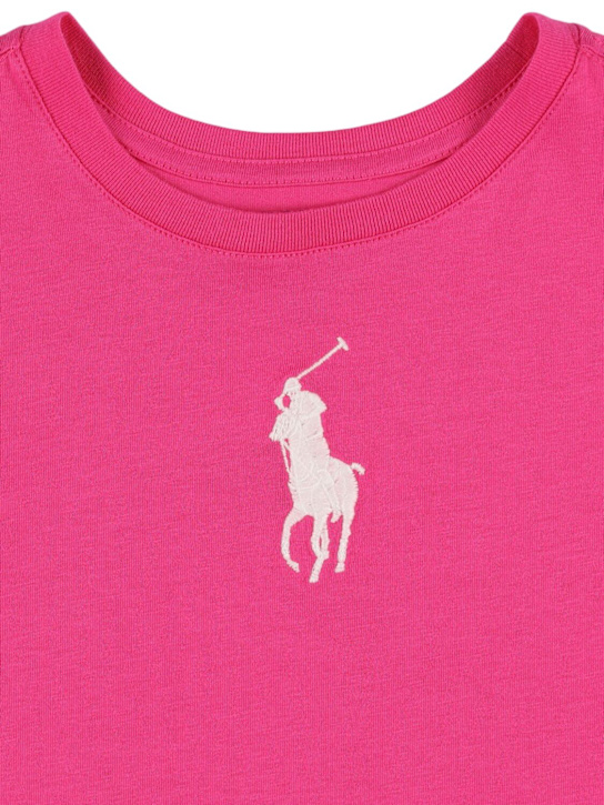 Polo Ralph Lauren: コットンジャージーTシャツ - フクシャ - kids-girls_1 | Luisa Via Roma