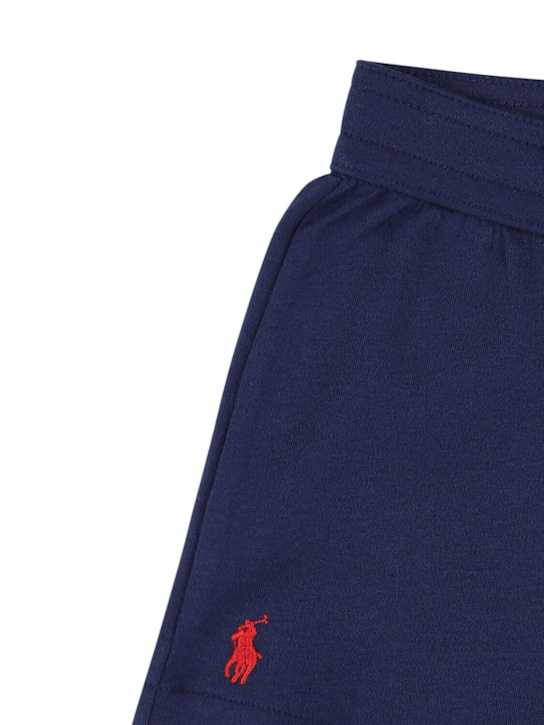 Polo Ralph Lauren: Shorts in felpa con ricamo logo - kids-boys_1 | Luisa Via Roma