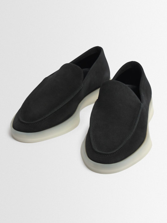 Fear of God: Suede loafers - Black - men_1 | Luisa Via Roma