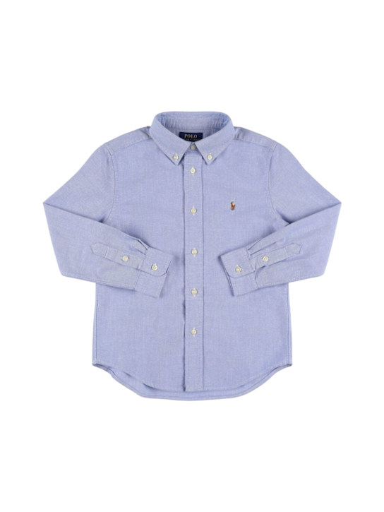 Polo Ralph Lauren: Camicia in cotone chambray - kids-boys_0 | Luisa Via Roma
