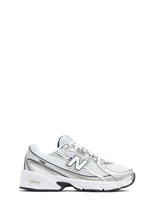 New Balance: 740 synthetic lace-up sneakers - Dark Blue - kids-boys_0 | Luisa Via Roma