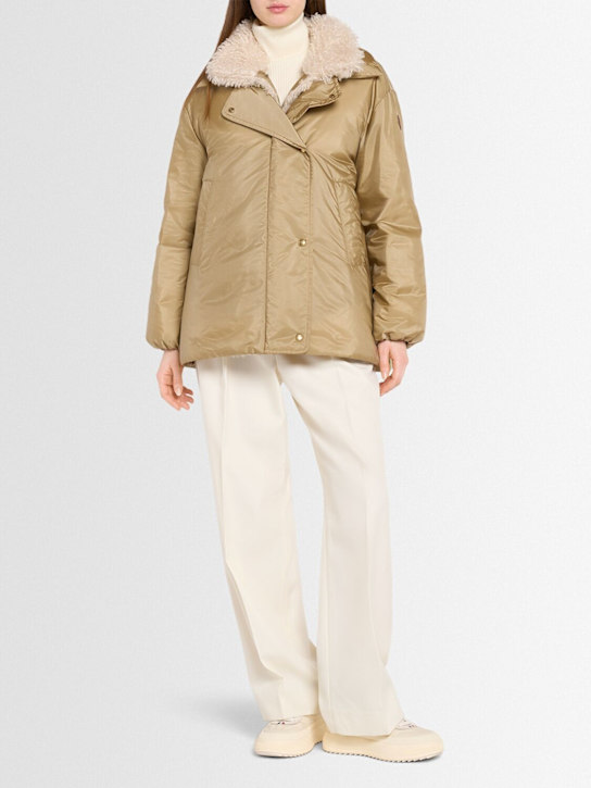 Moncler: Voue 3-in-1 nylon down jacket - women_1 | Luisa Via Roma