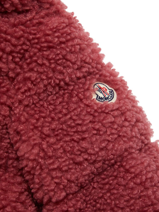 Moncler: Adalbertas tech teddy down jacket - kids-girls_1 | Luisa Via Roma