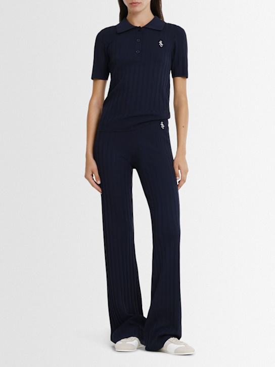 Sporty & Rich: SRC ribbed polo - women_1 | Luisa Via Roma