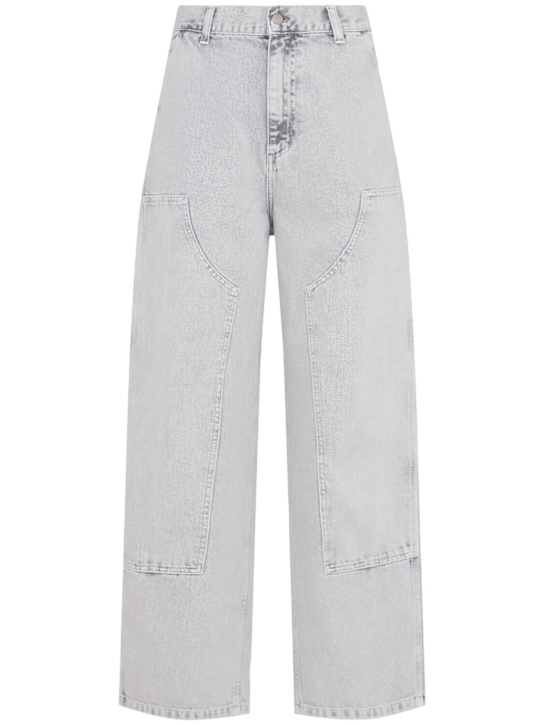 Carhartt WIP: Brandon organic cotton wide leg jeans - Grey - women_0 | Luisa Via Roma