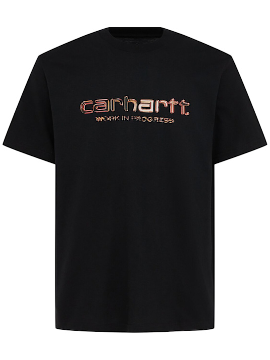 Carhartt WIP: T-Shirt „Solar Chrome Script“ - Schwarz - men_0 | Luisa Via Roma
