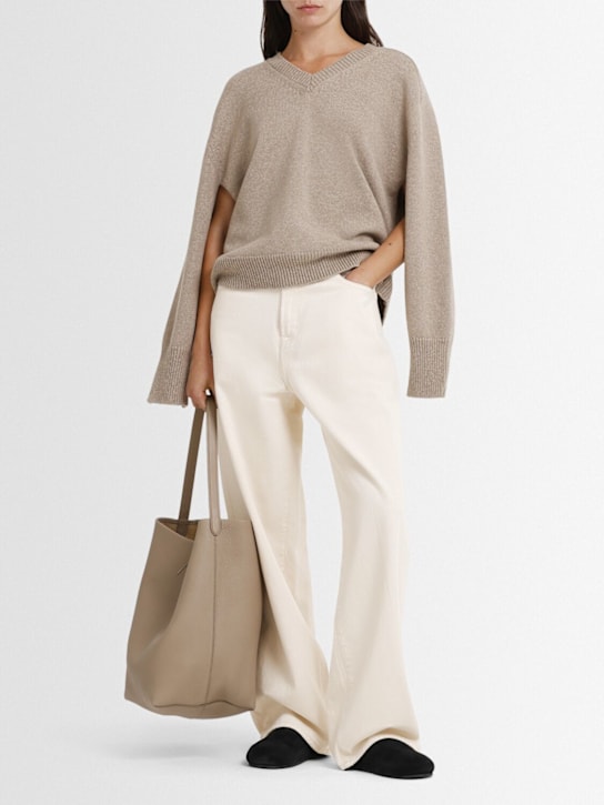 Róhe: Cape V-neck knit wrap sweater - women_1 | Luisa Via Roma