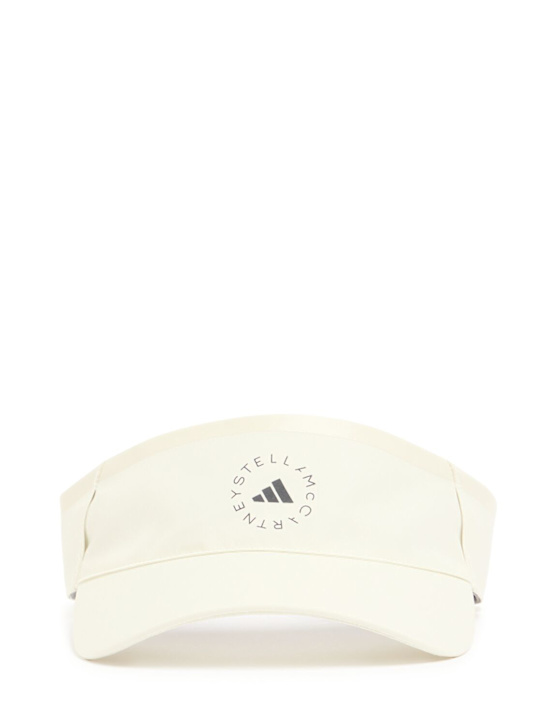 adidas By Stella McCartney: ASMC logo visor - Almond Milk - women_0 | Luisa Via Roma