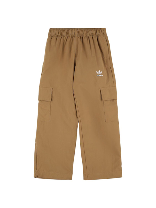 adidas Originals: Cotton blend pants - ベージュ - kids-boys_0 | Luisa Via Roma