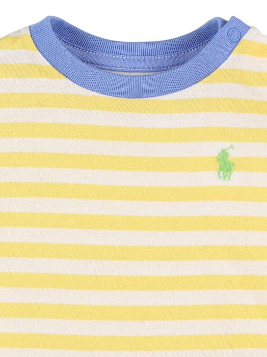 Polo Ralph Lauren: T-shirt e shorts in jersey di cotone stretch - kids-boys_1 | Luisa Via Roma