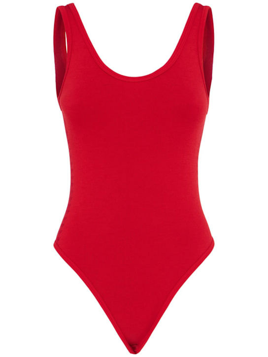 Nagnata: Body en laine mélangée pied-de-poule - women_0 | Luisa Via Roma