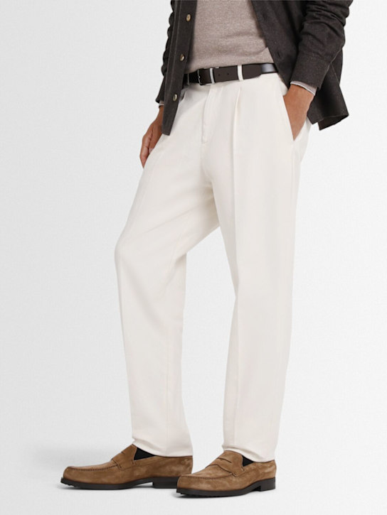 Tod's: Suede loafers - Noce - men_1 | Luisa Via Roma