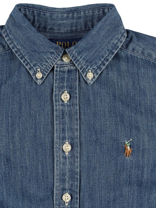 Polo Ralph Lauren: Camicia in cotone chambray - kids-boys_1 | Luisa Via Roma