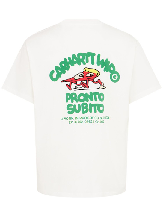 Carhartt WIP: T-Shirt „Pronto“ - Weiß - men_1 | Luisa Via Roma