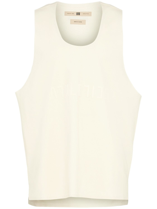adidas Originals: Fear Of God Athletics Quickdry tank top - Crewht - men_0 | Luisa Via Roma