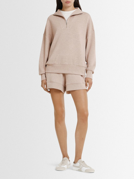 Varley: Hawley sweatshirt - Taupe Marl - women_1 | Luisa Via Roma