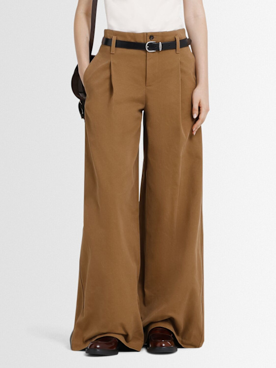 Tod's: 60mm Brushed leather heeled loafers - women_1 | Luisa Via Roma